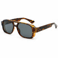 Retro Pilot Sunglasses - Brown + Light Lens