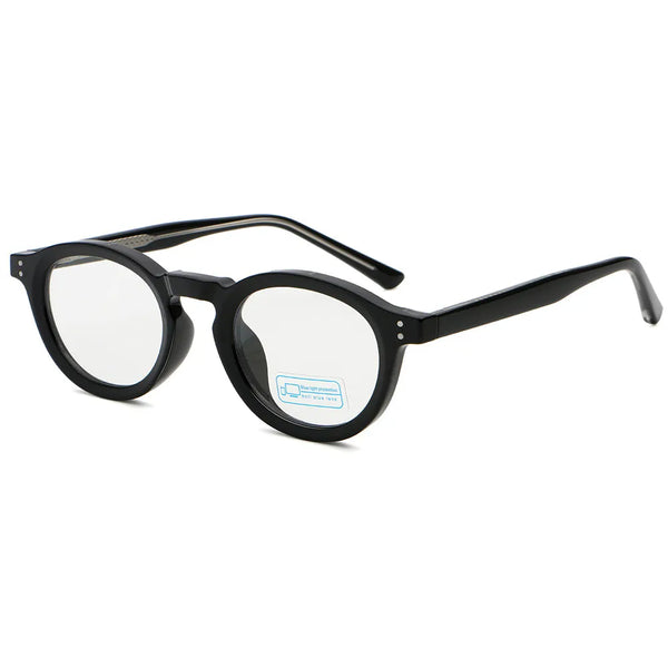 Vintage Round Blue Light Glasses TR90 Frame