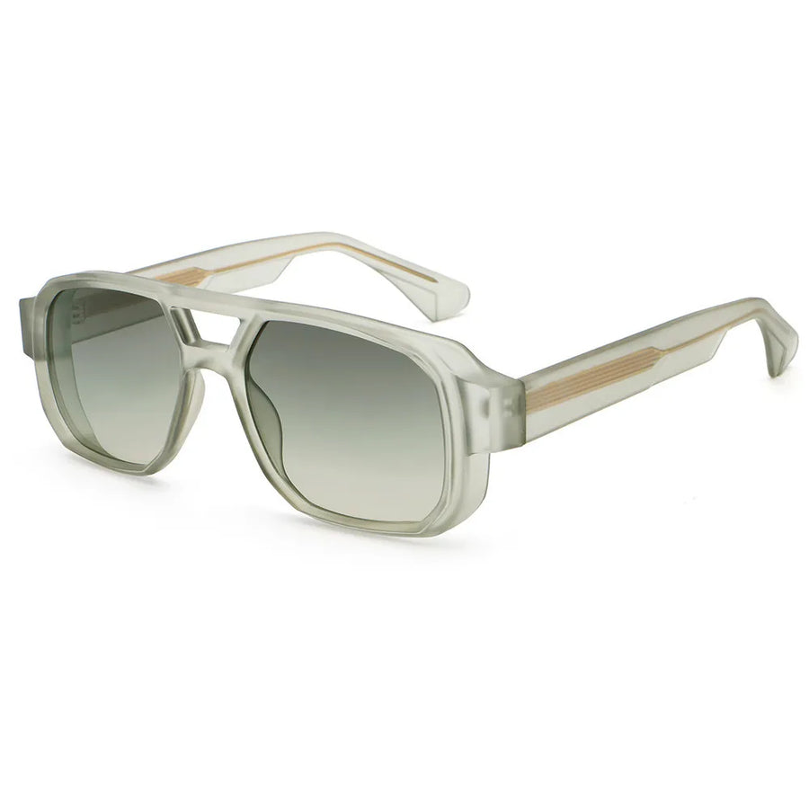 Retro Pilot Sunglasses - Brown and Black