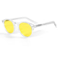 Polarized Round Sunglasses - Clear + Yellow Lens