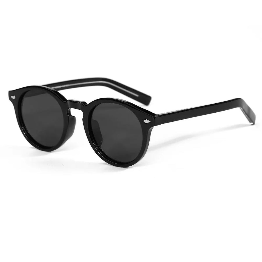 Polarized Round Sunglasses - Black